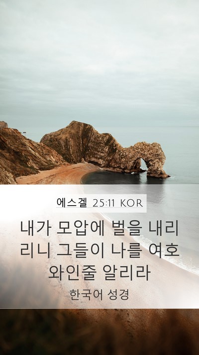 에스겔 25:11 KOR Bible Verse Image