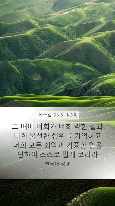 에스겔 36:31 KOR Bible Verse Image