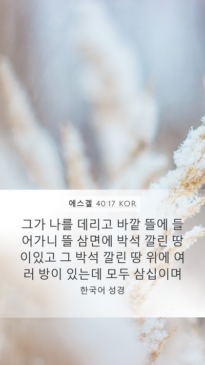에스겔 40:17 KOR Bible Verse Image