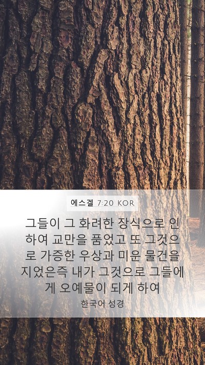 에스겔 7:20 KOR Bible Verse Image