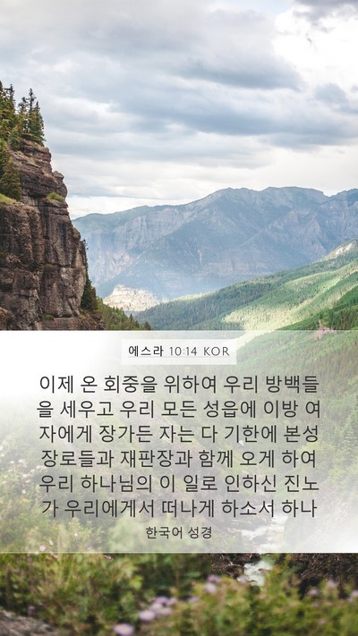 에스라 10:14 KOR Bible Verse Image