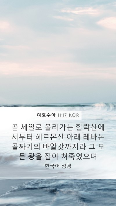 여호수아 11:17 KOR Bible Verse Image