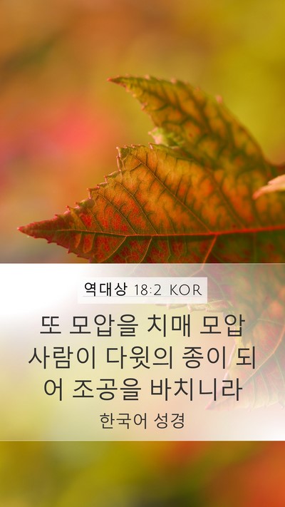 역대상 18:2 KOR Bible Verse Image