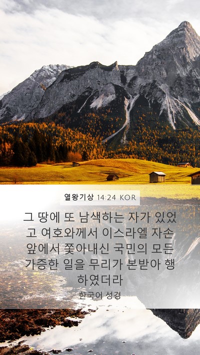 열왕기상 14:24 KOR Bible Verse Image