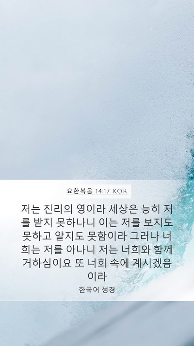요한복음 14:17 KOR Bible Verse Image