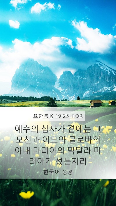 요한복음 19:25 KOR Bible Verse Image