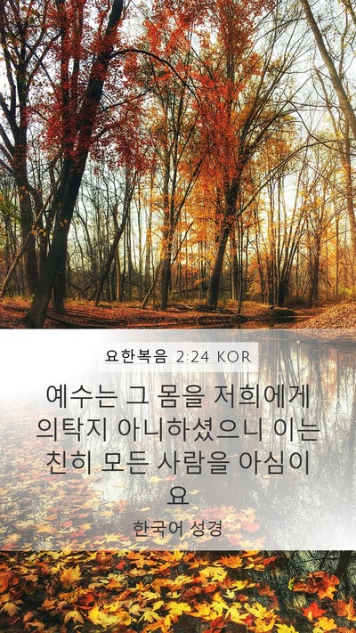 요한복음 2:24 KOR Bible Verse Image