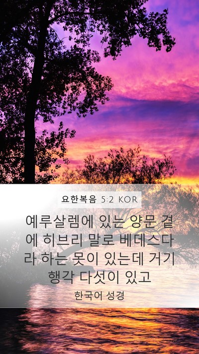 요한복음 5:2 KOR Bible Verse Image