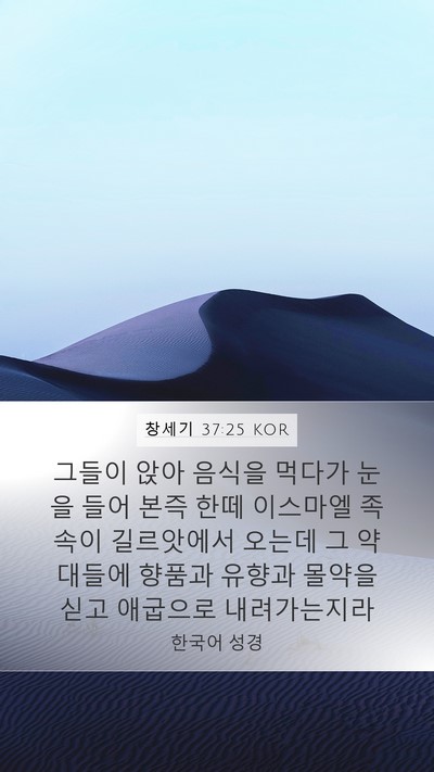 창세기 37:25 KOR Bible Verse Image