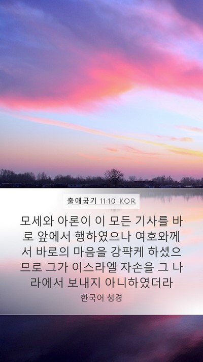 출애굽기 11:10 KOR Bible Verse Image