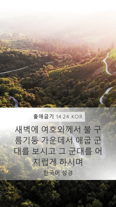 출애굽기 14:24 KOR Bible Verse Image