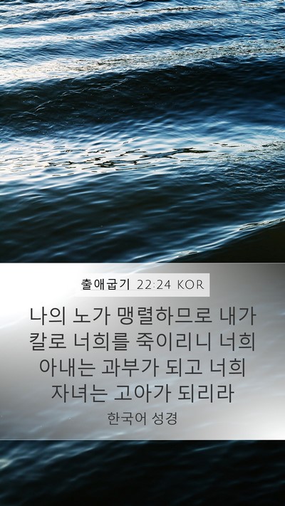 출애굽기 22:24 KOR Bible Verse Image