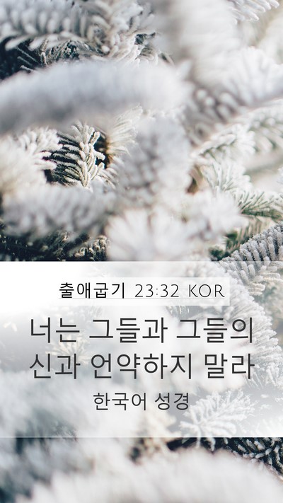 출애굽기 23:32 KOR Bible Verse Image