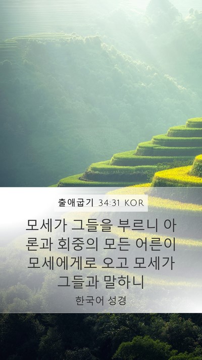 출애굽기 34:31 KOR Bible Verse Image