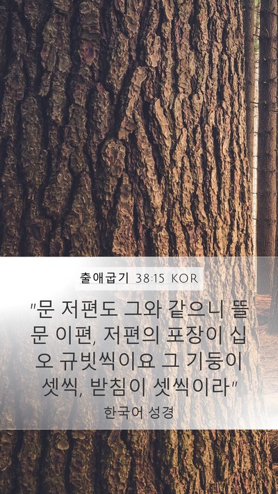 출애굽기 38:15 KOR Mobile Phone Wallpaper - 