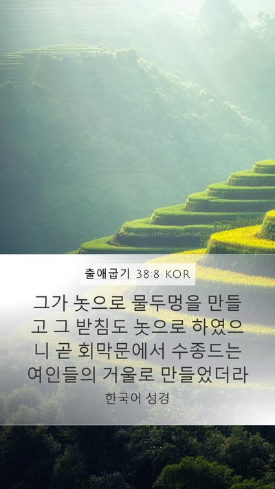 출애굽기 38:8 KOR Bible Verse Image
