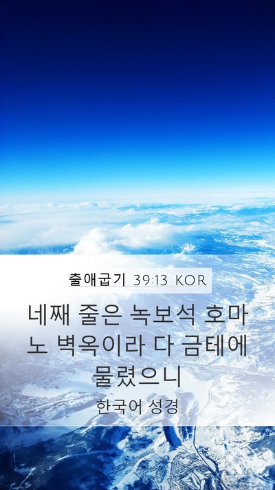 출애굽기 39:13 KOR Bible Verse Image