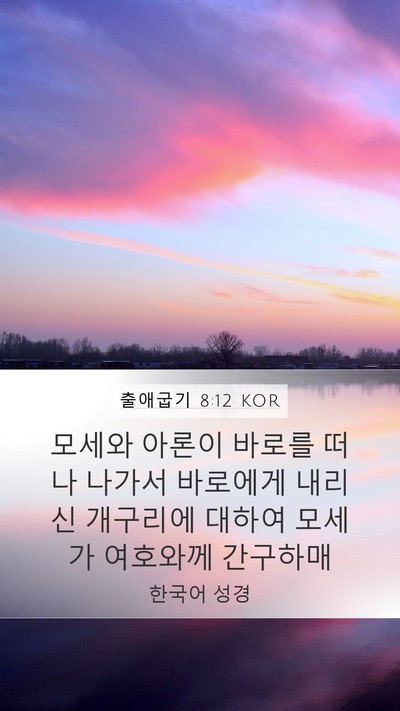 출애굽기 8:12 KOR Bible Verse Image