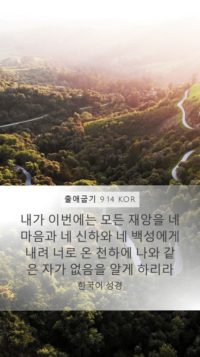 출애굽기 9:14 KOR Bible Verse Image