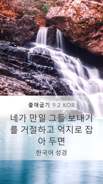 출애굽기 9:2 KOR Bible Verse Image